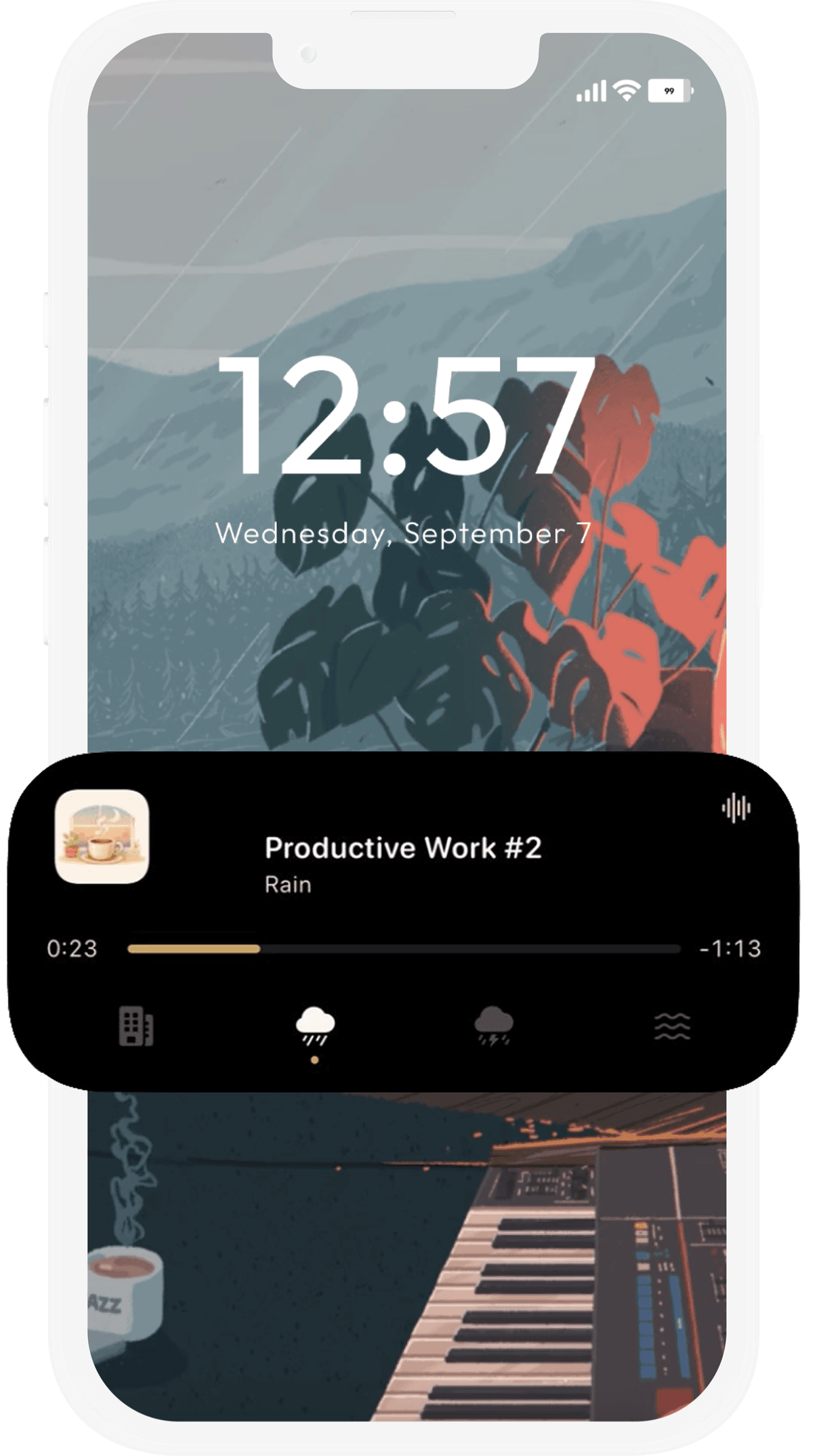 CafeLofi Mobile Interface